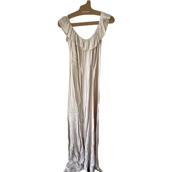 Reformation Verbena Maxi Dress Off Shoulder Sz 4 - Picture 2 of 11